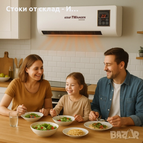 Стенна печка KraftWaagen 3 в 1, снимка 2 - Отоплителни печки - 51993656