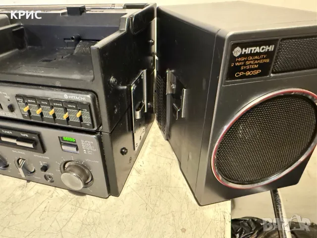 HITACHI CP-90SE Mini Component System, Дръжкофон, снимка 5 - Радиокасетофони, транзистори - 48510440