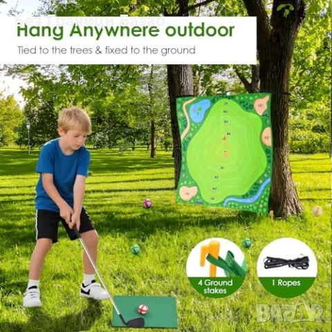 Нов Двустранен килим за голф дартс – тренировка и забавление у дома, снимка 4 - Голф - 52123548