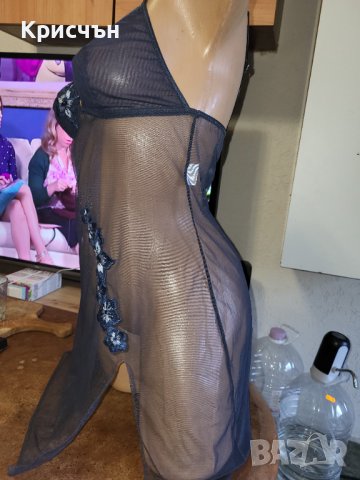 Тюл Нощничка с бродерия Hunkemoller /M , снимка 3 - Корсети, бюстиета, топове - 37274538