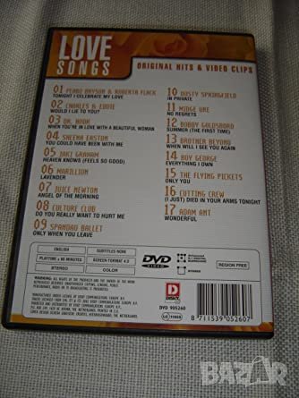 DVD: VA - Love Songs - Original hits & Video clips - The greatest dvd music collection