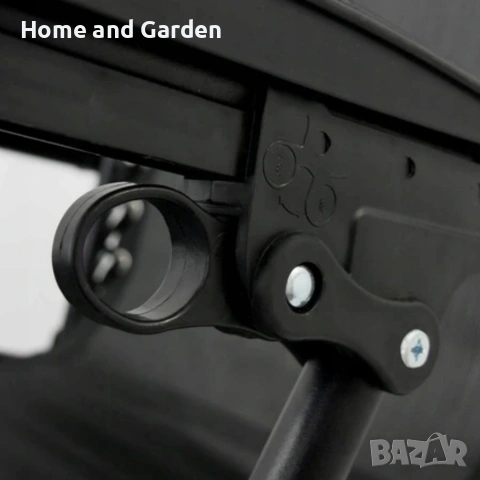 Сгъваем градински шезлонг с възглавница и поставка за напитки, снимка 5 - Градински мебели, декорация  - 53947407