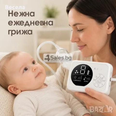 Електрически назален аспиратор за бебета и деца с 3 степени, светлина и мелодии, снимка 6 - Овлажнители на въздух - 55980379