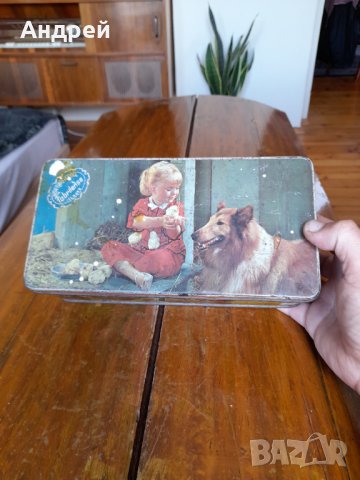 Стара метална кутия #11, снимка 2 - Други ценни предмети - 37470434