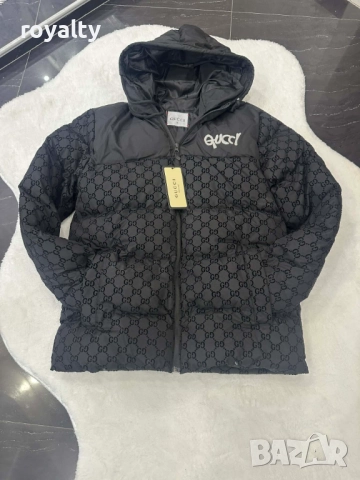 Gucci Черно Зимно Мъжко Яке 