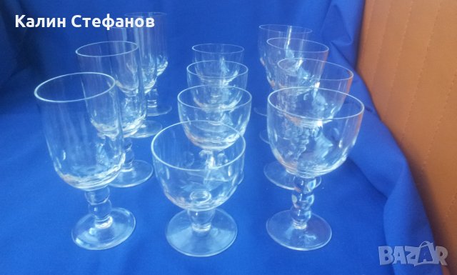 Три вида чаши за концентрат кристални от една серия