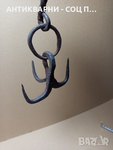 Стара Ръчно Кована Кука Ченгел. , снимка 8 - Антикварни и старинни предмети - 52057101