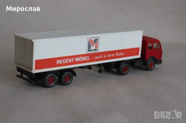 WIKING H0 1/87 MERCEDES ТИР КАМИОН МОДЕЛ КОЛИЧКА КОЛИЧКА, снимка 5 - Колекции - 49553960
