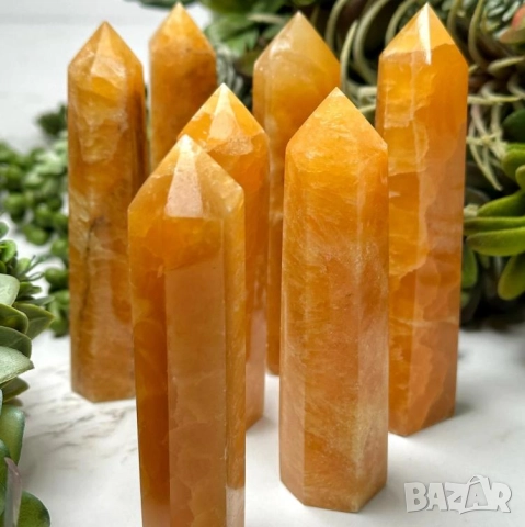 Calcite ЕстественКристал Медено Оранжев Калцит Жълт Калцит Минерал Чакра Рейки ФънШуй Медитация Йога, снимка 9 - Колекции - 52412307