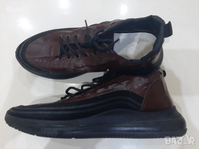Мъжки кожени обувки-обувани веднъж, снимка 3 - Ежедневни обувки - 52364195
