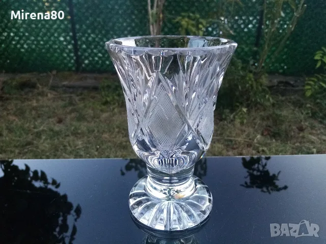 Българска кристална ваза / бонбониера
