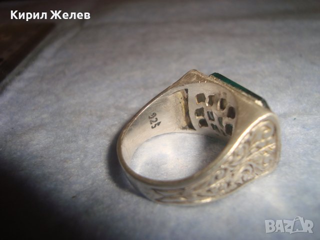 СКЪПОЦЕНЕН СТИЛНО РЪЧНО ОРНАМЕНТИРАН СРЕБЪРЕН ПРЪСТЕН СРЕБРО 925 МАЙСТОРСКА ЮВЕЛИРНА ИЗРАБОТКА 32631, снимка 6 - Пръстени - 38381256