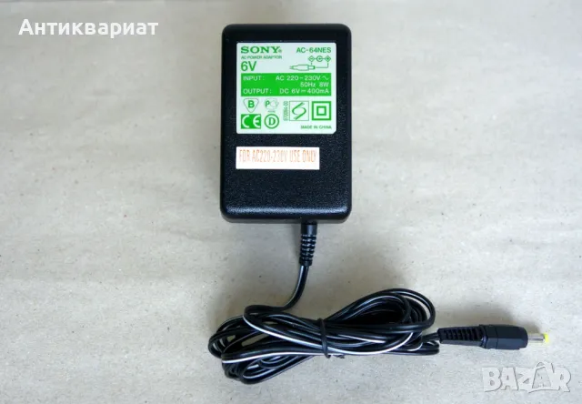 Оригинален адаптер захранване Sony AC-64NES (6V / 400mA), снимка 1