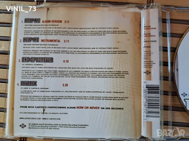 Nick Carter  – Help Me, снимка 3 - CD дискове - 50357591