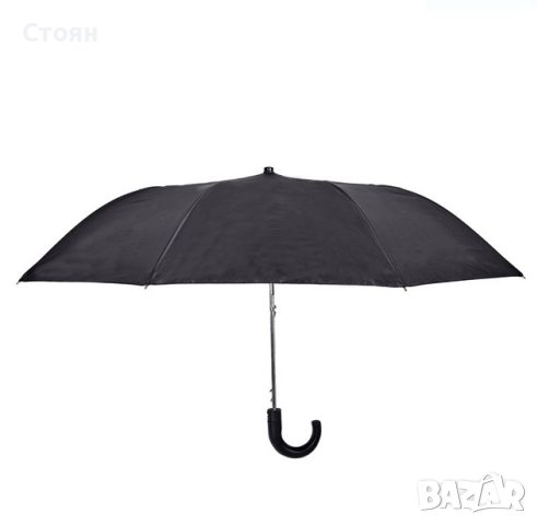 Чадър за дъжд Автоматичен черен 42 см, снимка 2 - Други - 42877854