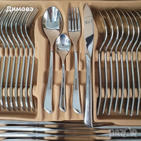Куфар с прибори от 92 части , снимка 2 - Прибори за хранене, готвене и сервиране - 51365055