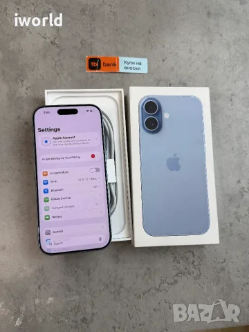 ГАРАНЦИЯ❗️iPhone 17 29€/мес 256GB Mist Blue КАТО НОВ❗️син , снимка 11 - Apple iPhone - 56208724