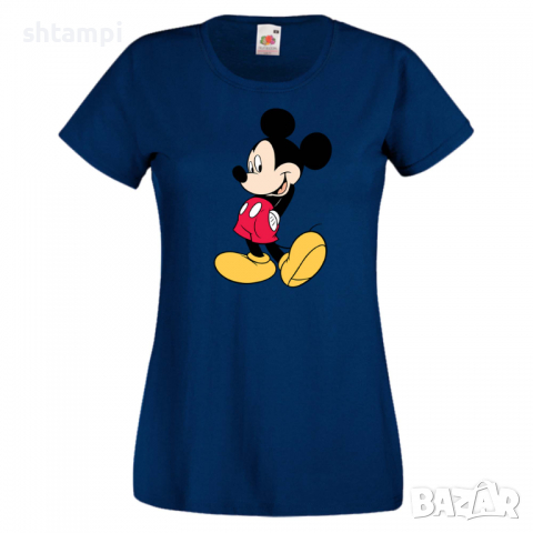 Дамска тениска Mickey Mouse 10 Подарък,Изненада Мини Маус,Микки Маус.Подарък,Изненада,, снимка 6 - Тениски - 36526667