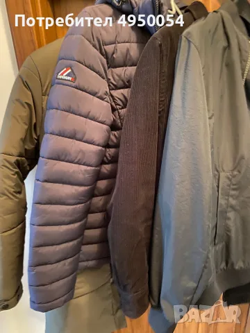 Мъжко яке, изолирано яке, пухено яке: H&M, SUPRERDRY , Staff.