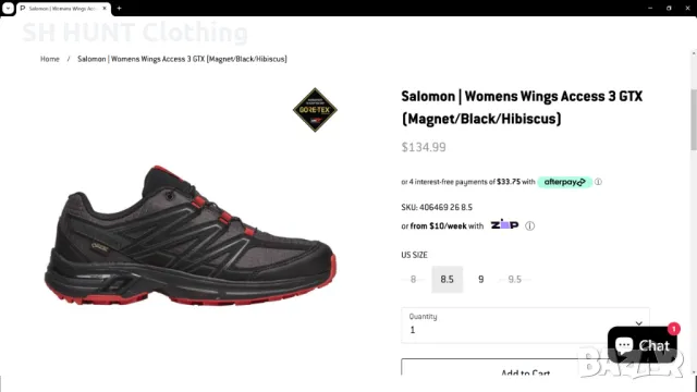 SALOMON Wings Access 3 GTX GORE-TEX размер EUR 38 2/3 / UK 5,5 дамски детски - 923, снимка 2 - Маратонки - 48397041
