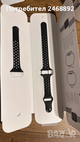 Apple Watch Nike 7, GPS, Midnight aluminium 41mm Limited edition, снимка 11 - Смарт гривни - 52934030