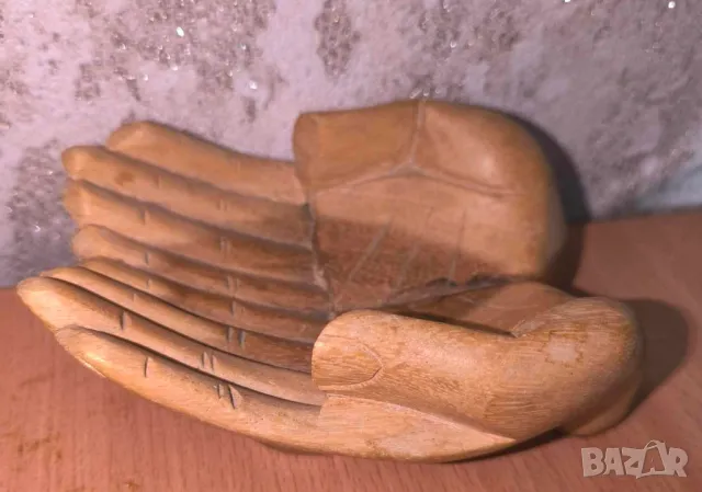 дървени ръце ръчно изработени , снимка 3 - Антикварни и старинни предмети - 49531992