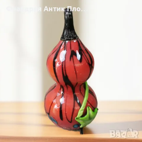 Тиква от арт стъкло - жълта , снимка 7 - Декорация за дома - 36355338