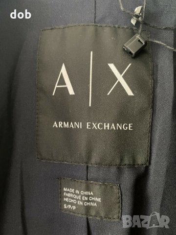 Ново яке Armani Exchange SPORTY FAUX-LEATHER Jacket, снимка 5 - Якета - 30708479