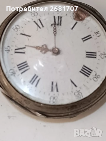 джобен сребърен часовник , снимка 2 - Джобни - 51193907