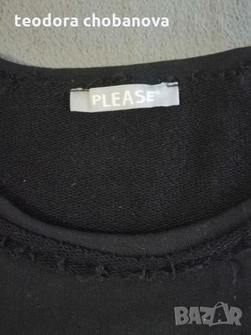 Ватирана блузка Please , снимка 5 - Блузи с дълъг ръкав и пуловери - 34103384