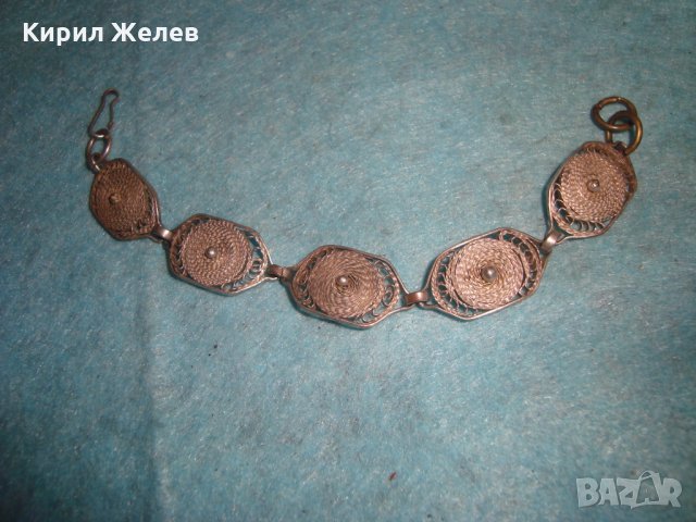 19 ВЕК ФИЛИГРАННА СРЕБЪРНА ГРИВНА СРЕБРО 950 ЮВЕЛИРНА ВЪЗРОЖДЕНСКА РЪЧНА МАЙСТОРСКА ИЗРАБОТКА 25207, снимка 2 - Антикварни и старинни предмети - 34884036