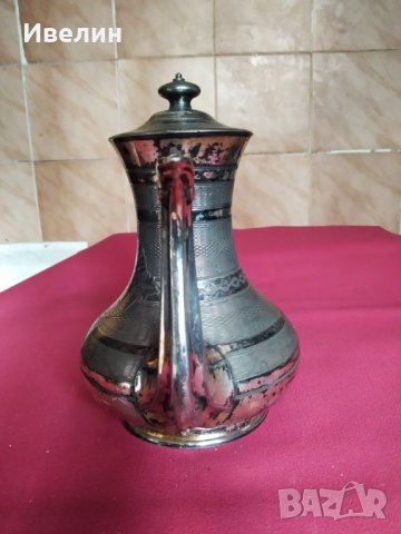 стара посребрена барокова кана, снимка 2 - Антикварни и старинни предмети - 29811943