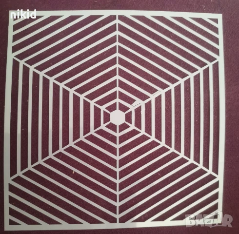 Мишена стенсил шаблон за спрей за торта украса Scrapbooking