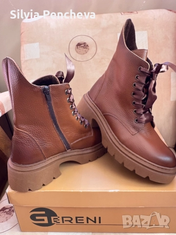 Продавам чисто нови дамски боти от естествена кожа., снимка 4 - Дамски боти - 52980753