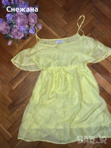 Жълта рокля Calliope, снимка 3 - Рокли - 37367862
