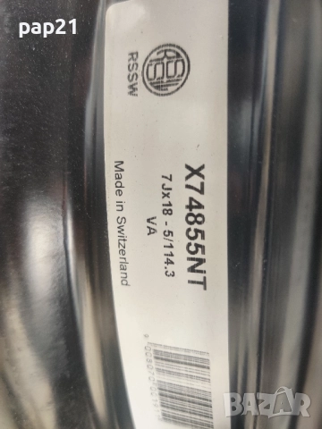 железни джанти 7Jx18, 5x114,3, снимка 2 - Гуми и джанти - 52052406