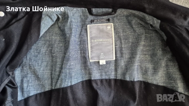 Чисто ново дамско късо яке / Къс тренчкот G-STAR RAW – Черно – Размер L., снимка 10 - Якета - 56133823