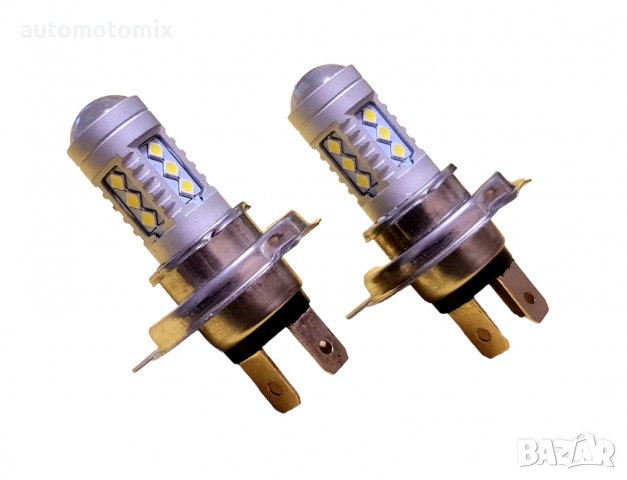ДИОДНИ КРУШКИ H4 15W - 8097-4, снимка 3 - Аксесоари и консумативи - 39442318