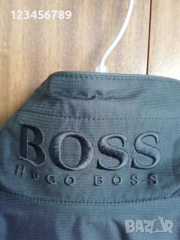 Hugo Boss BMW оригинално черно мъжко яке БМВ размер S, снимка 4 - Якета - 52534135