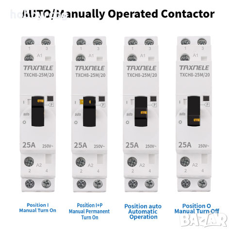 Модулен контактор 250VAC, 25A, 2NO, TXCH8-25М, снимка 5 - Друга електроника - 44631376
