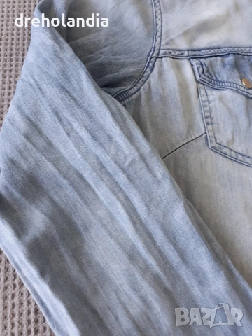 Дамска дънкова риза VILA - М, снимка 4 - Ризи - 51725232