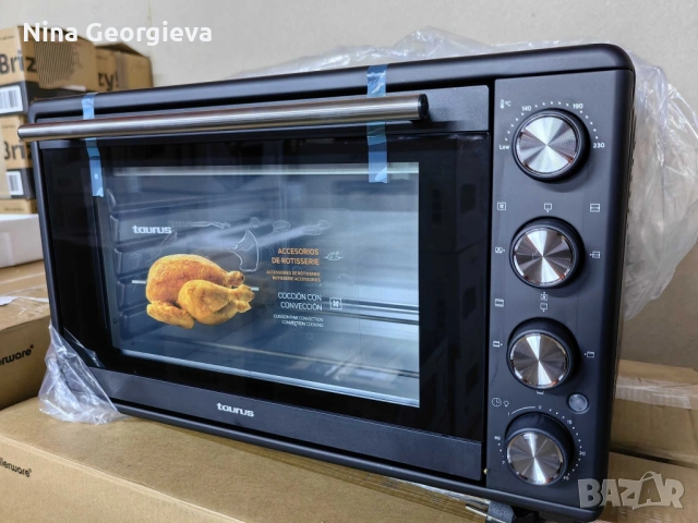 Електрически фурни Taurus Horizon – 30L, 45L и 60L, 15 функции, таймер 90 мин. и двойно стъкло, снимка 2 - Печки, фурни - 54285930