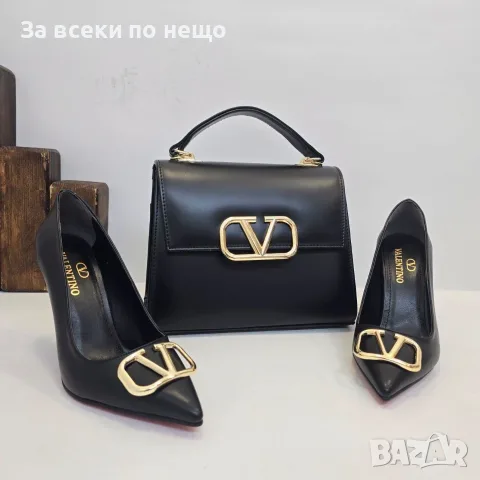 Valentino Луксозна Дамска Чанта С Дръжка И Златисто Лого - Различни Цветове Код SEM-834, снимка 2 - Чанти - 56131553