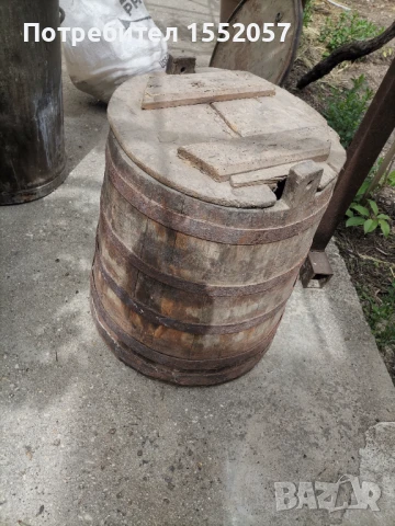 Дървена старинна каца , снимка 5 - Декорация за дома - 50482088