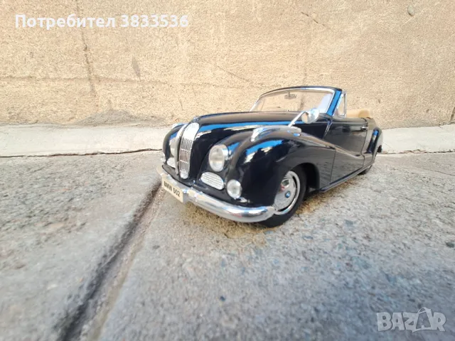 BMW 502/ 1955г. мащаб  1:18  кабрио, ретро метален колекционерски модел