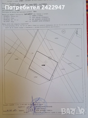 Продавам парцел Етрополе