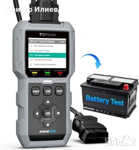 TOPDON AL500B тестер за батерии на скенер 2 в 1