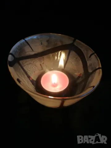 Свещник мурано 🕯️❤️, снимка 2 - Декорация за дома - 47814276