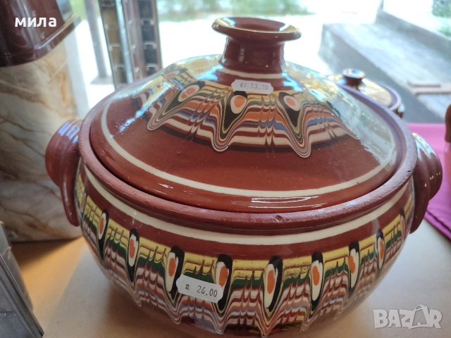 Глинен гювеч 11 литра, снимка 3 - Съдове за готвене - 51658486