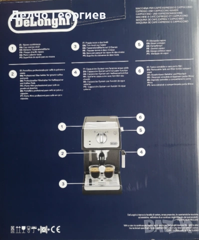 Кафемашина DeLonghi ECP 33.21 BK , снимка 12 - Кафемашини - 53976896